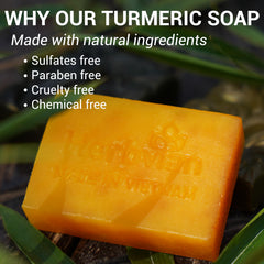 Herbvian lemongrass aroma soap highlighting an invigorating morning cleanse.