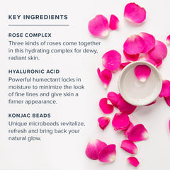 Close-up of HERITAGE STORE Rosewater Jelly Mask with hyaluronic acid and rose complex