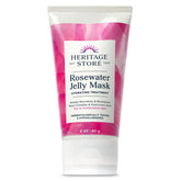 HERITAGE STORE Rosewater Jelly Mask packaging close-up with eco-friendly PCR tube