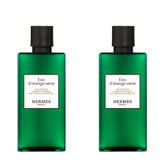 Hermès Eau d'Orange Verte bottle front, sleek design for daily shower ritual