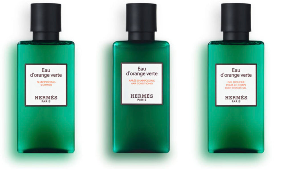 Hermès Eau d'Orange Verte shower gel 80ml for a refreshing cleanse on the go