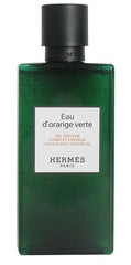 Hermès Eau d'Orange Verte shower gel bottle for refreshing daily cleansing.
