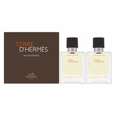 Hermès Terre D’Hermès gift set with two bottles for versatile citrus-woody daily wear.