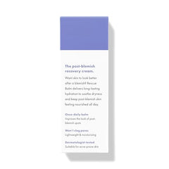 Hero Cosmetics Rescue Balm texture close-up highlights smooth, non-greasy hydration for post-blemish marks