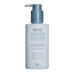 Foamy lather from Hers Clear Waters cleanses without stripping skin