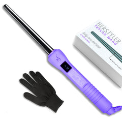 HerStyler Baby Curls mini curling iron box packaging for travel-ready styling on the go