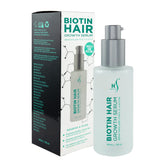 HerStyler Biotin Hair Serum bottle shows a lightweight formula for frizz control