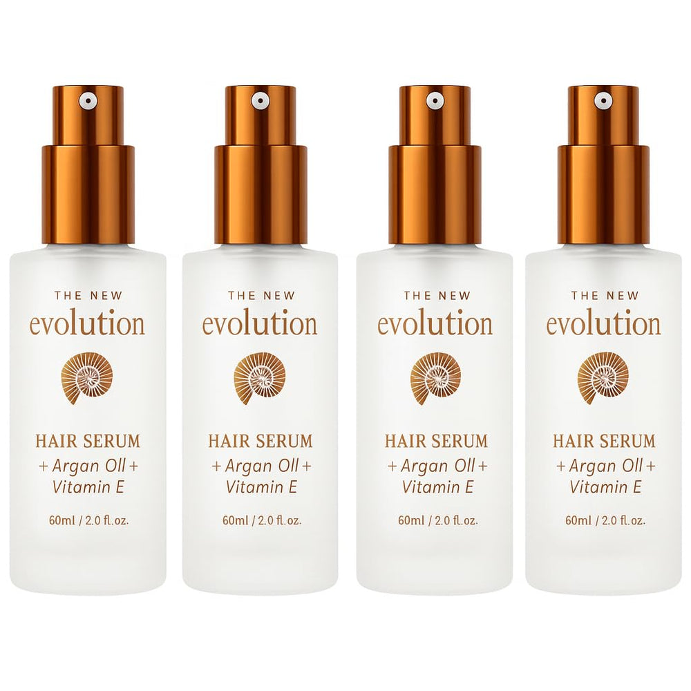 HerStyler Evolution Argan Oil Serum bottle with pour spout for quick shine boost.