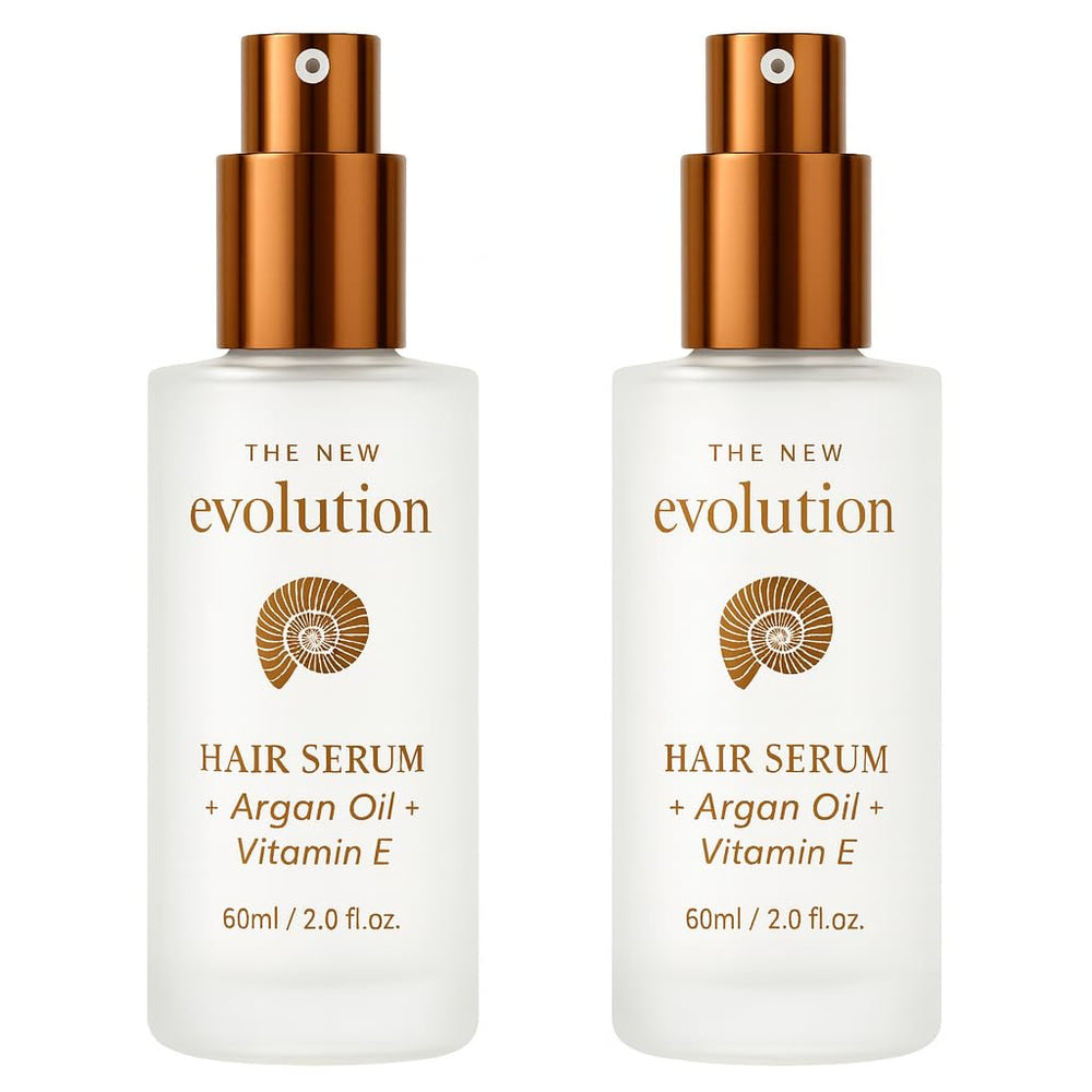 HerStyler Evolution Argan Oil Serum bottle for easy, shine-enhancing styling.