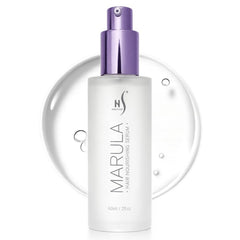 HerStyler Marula Oil Hair Serum bottle with frizz-control