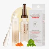 HEVEBLUE Salmon Caring Centella booster packaging highlights premium at-home skincare