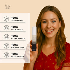 Hey Honey 24Seven bottle with honey imagery for rejuvenating antioxidant-rich care.