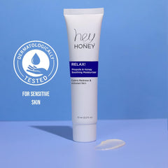Hey Honey Relax texture closeup reveals lightweight oil-free hydration