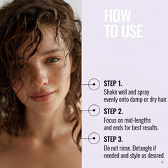 Hey Honey Tame Tonic instant detangling eases brushing and styling without weight.