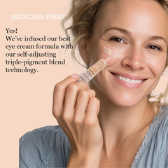 Hey Honey Trick & Treat Concealer under-eye application brightens the eye area and blends smoothly.