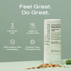 Hey Humans deodorant aluminum-free formula delivers all-day odor control without aluminum.