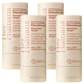 HEY HUMANS deodorant rosewater-ginger bottle for all-day natural freshness