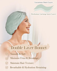HFRHTGY sleep cap safeguards hairstyles while resting.