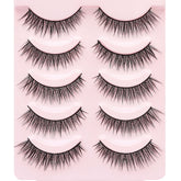 HH&LL natural look cat eye short lashes in packaging for easy daily use