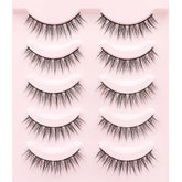 HH&LL Natural Look cat eye lashes with wispy ends for everyday elegance.