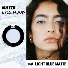 HHLTOH blue eyeshadow compact showcasing monochrome shade for easy artistry.