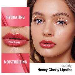 HHLTOH Girly Honey Lipstick Tint swatches show natural tint