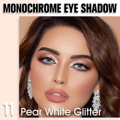 HHLTOH Pear White single eyeshadow compact captures subtle neutral glow for day looks.