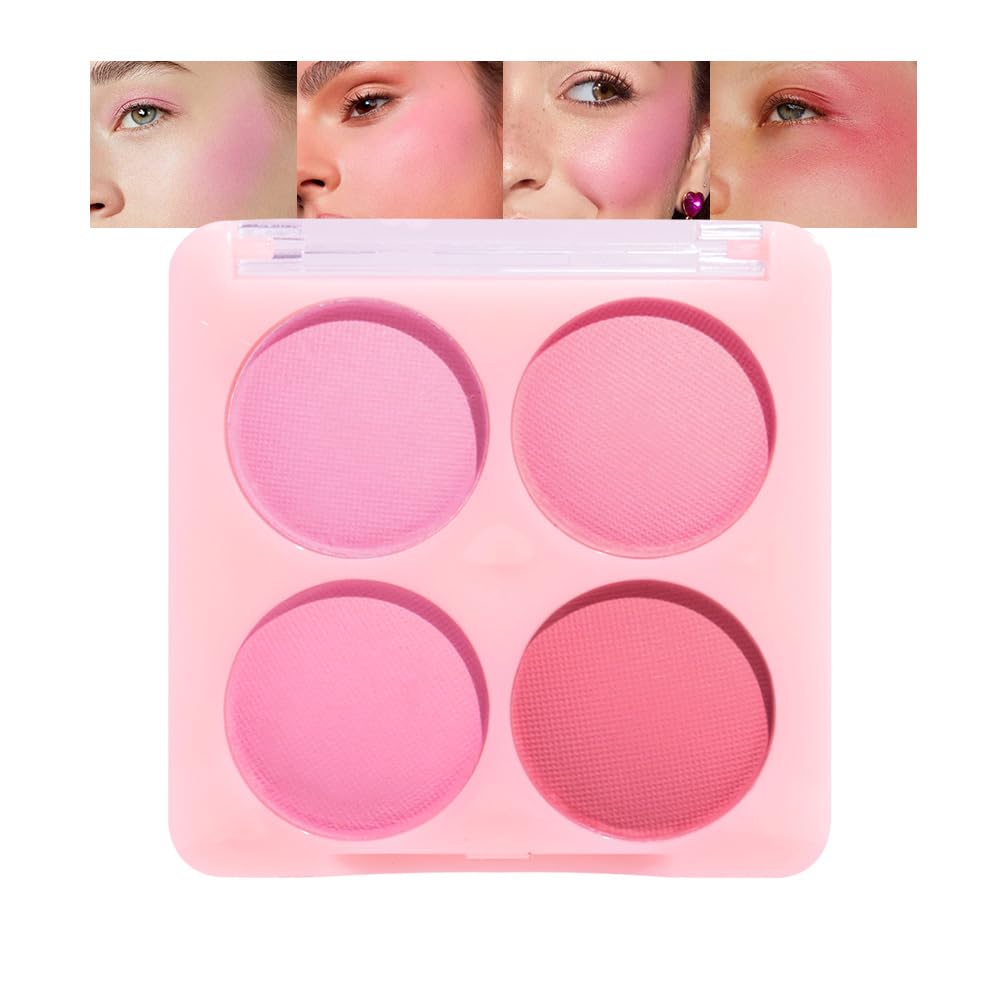 HHLTOH pink-peach-blush-palette four-shades close-up for versatile looks.
