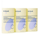 HIBAR Lavender & Jasmine deodorant 3-pack with plastic-free packaging for daily use