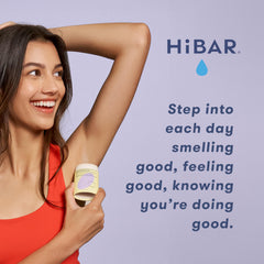HIBAR natural ingredients like sunflower seed wax and shea butter for smooth application