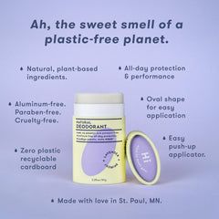 HIBAR plastic-free deodorant tubes highlight sustainable packaging and easy application
