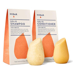 HiBAR Volumize shampoo bar closeup showing rich lather for added body