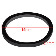 Hicarer mini black bands, 1 mm thick, flexible and gentle on hair.
