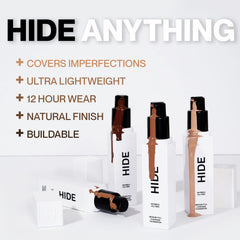 Hide foundation shade finder chart helps identify a near-perfect match for undertones
