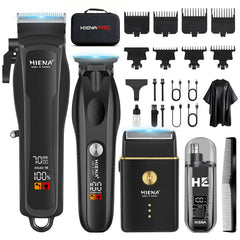HIENA PRO hair clipper kit for precise home cuts.