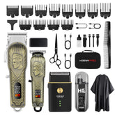 HIENA PRO professional clippers package for versatile home grooming.