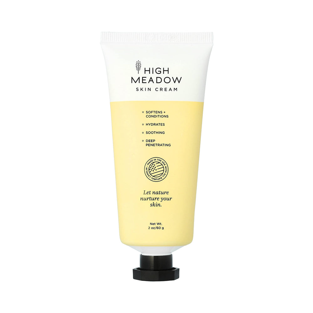 High Meadow Lanolin Skin Cream jar close-up showing rich hydration
