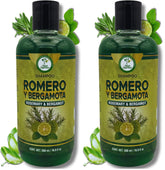 HIGH SUPREME Rosemary Aloe Bergamot shampoo bottle close-up highlights natural shine.