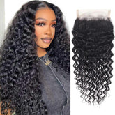 Higher 4x4 HD lace closure with deep wave texture for a natural look