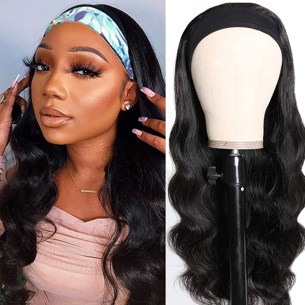 Higher Headband Wig with body wave 16 inch for easy daily wear and natural look