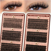 Higu clace lash clusters display with 600pcs for versatile daily and party looks.