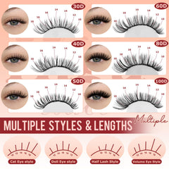 Higu clace lash clusters lengths image shows versatile 10–18 mm options.