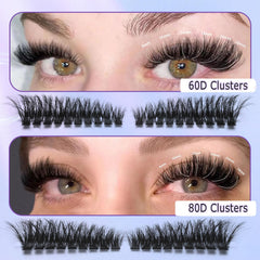 Hiklasy two-tray lash cluster bundle for quick restocking and reuse.