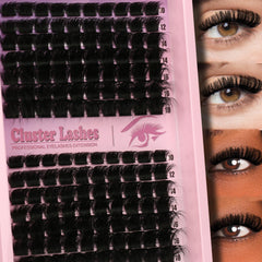 Himirell D curl lash clusters 140pcs offer natural volume and comfort.