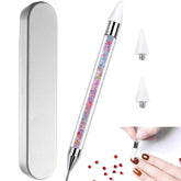 HiMo nail rhinestone picker with pink handle, dual-ended for precise placement.