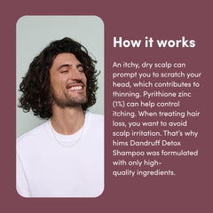 Argan and avocado oils highlighted on label for nourished scalp care.