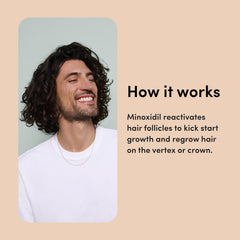 hims Hair Regrowth Treatment scalp application targeting thinning areas