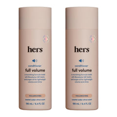 Hims & Hers Full Volume Conditioner bottle front for buoyant hair.