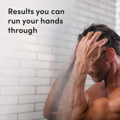 Hims Thick Fix Shampoo on color-treated hair to gently cleanse without harsh additives.