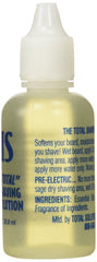 HIS Total Shaving Solution application drop demonstrates easy use before shaving.